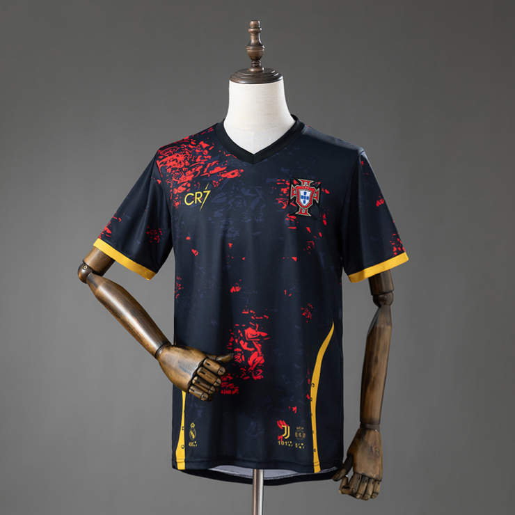 Portugal Fotbollströja VM 2026 Special Edition CR7 Herr Svart