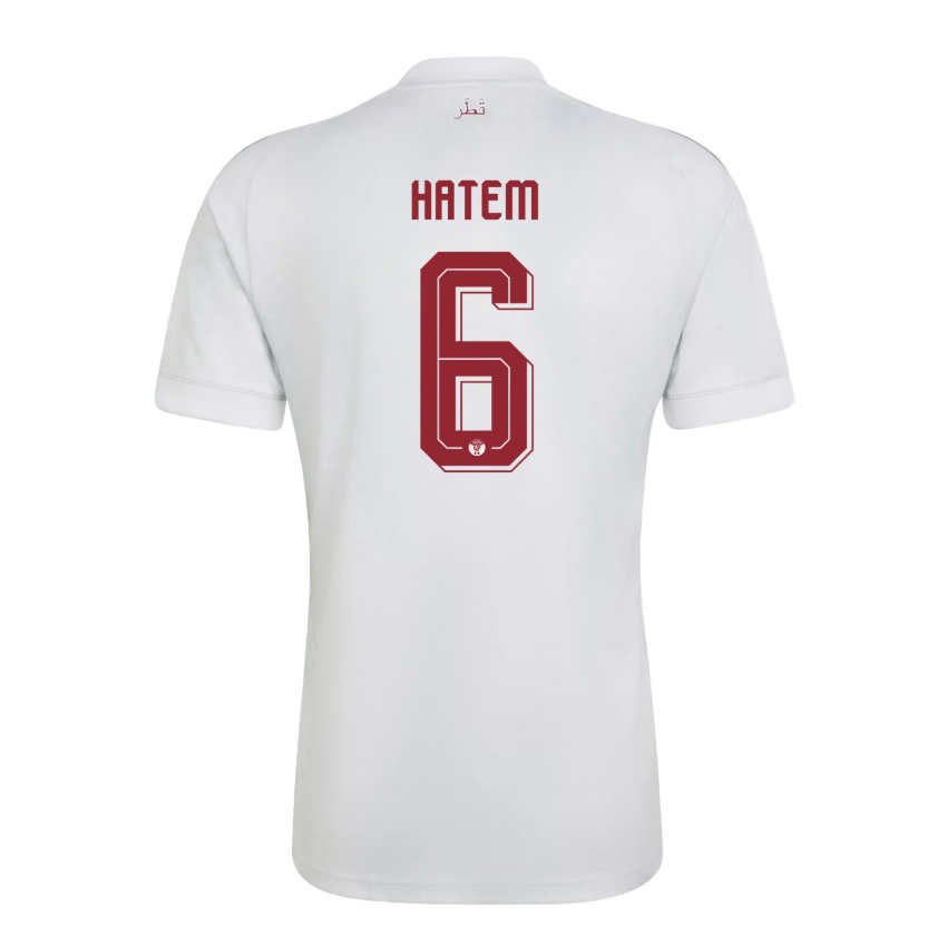 Qatar Fotbollströja VM 2026 Bortatröja Abdulaziz Hatem 6 Herr Kortärmad