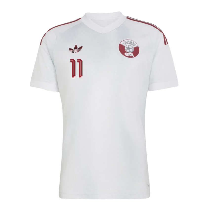 Qatar Fotbollströja VM 2026 Bortatröja Akram Afif 11 Herr-1