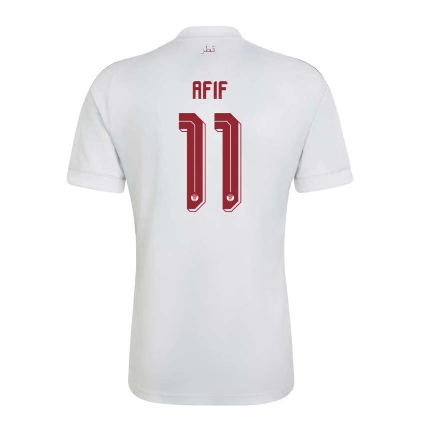 Qatar Fotbollströja VM 2026 Bortatröja Akram Afif 11 Herr