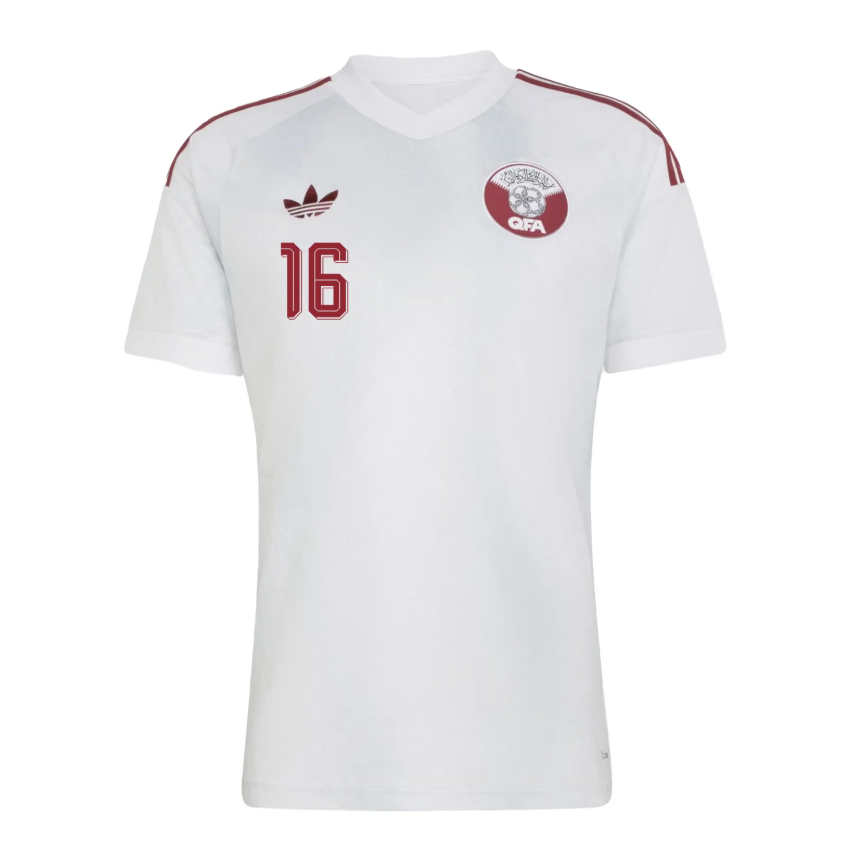 Qatar Fotbollströja VM 2026 Bortatröja Boualem Khoukhi 16 Herr -1