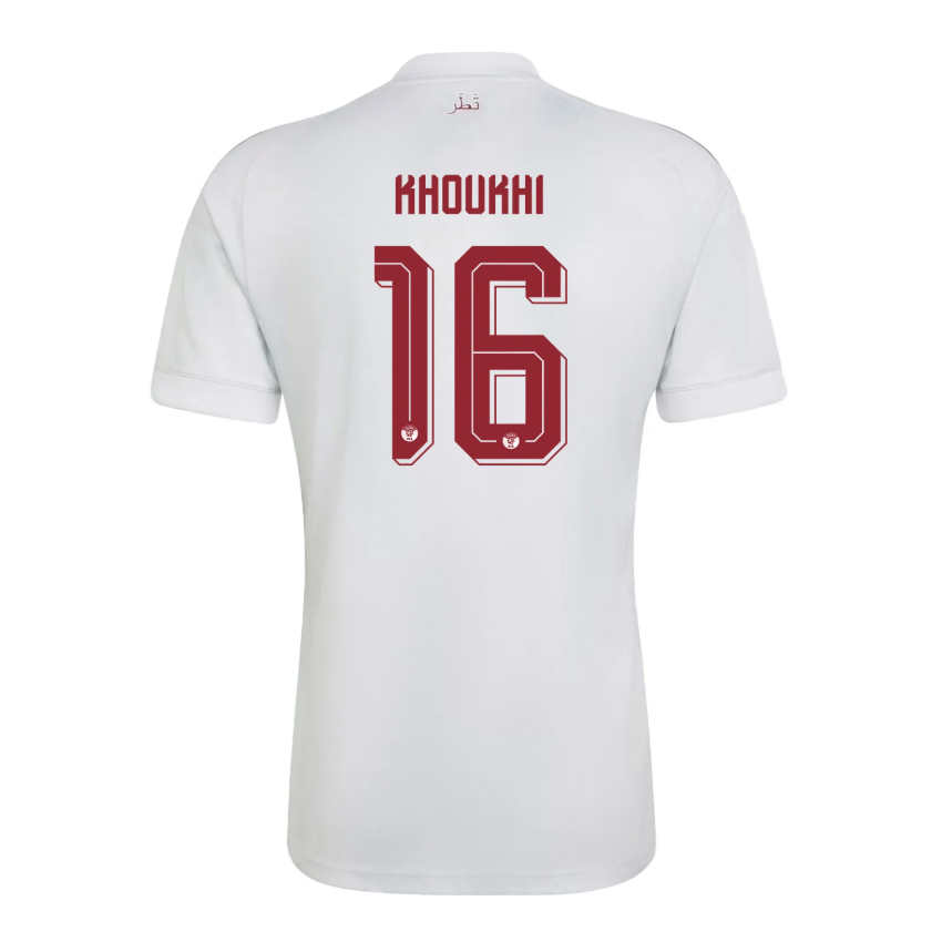 Qatar Fotbollströja VM 2026 Bortatröja Boualem Khoukhi 16 Herr
