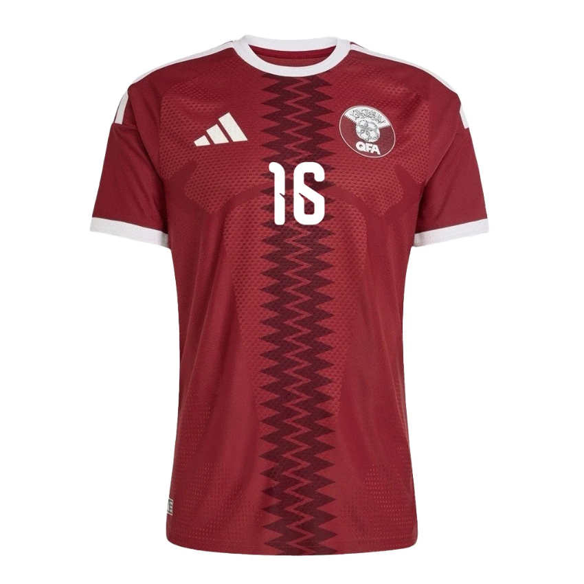 Qatar Fotbollströja VM 2026 Hemmatröja Boualem Khoukhi 16 Herr-1