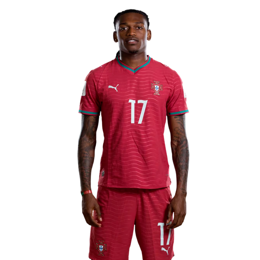 Portugal Landslag VM 2026 Rafael Leão 17 Hemma Herr Fotbollskit med Shorts