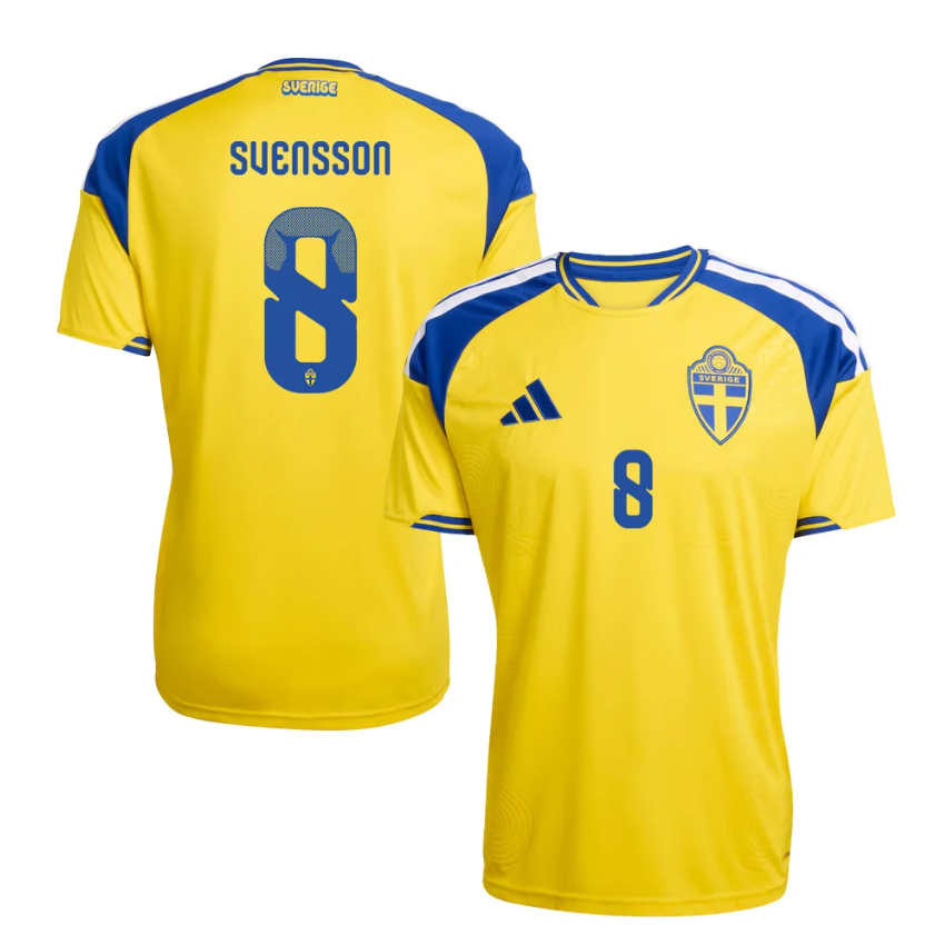Sverige Matchtröja VM 2026 Hemmatröja Daniel Svensson 8 Herr Kortärmad-1
