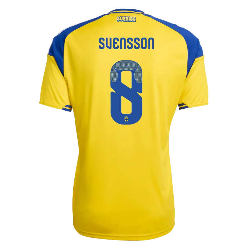 Sverige Matchtröja VM 2026 Hemmatröja Daniel Svensson 8 Herr Kortärmad