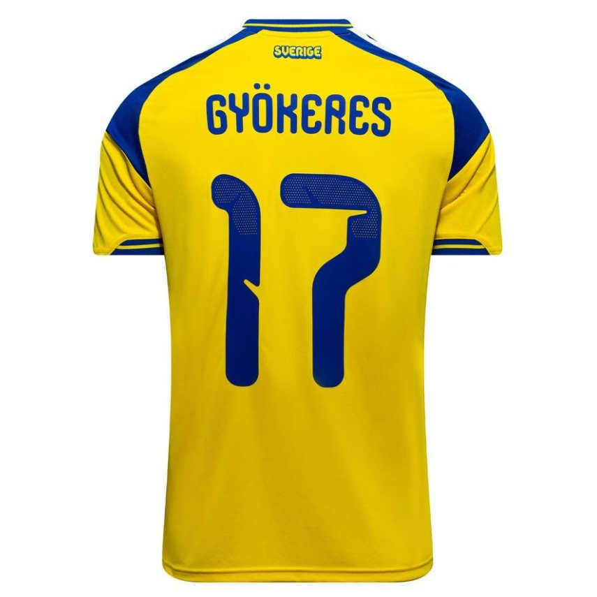 Sverige Hemmaställ VM 2026 Viktor Gyökeres 17 Replica matchtröja-2