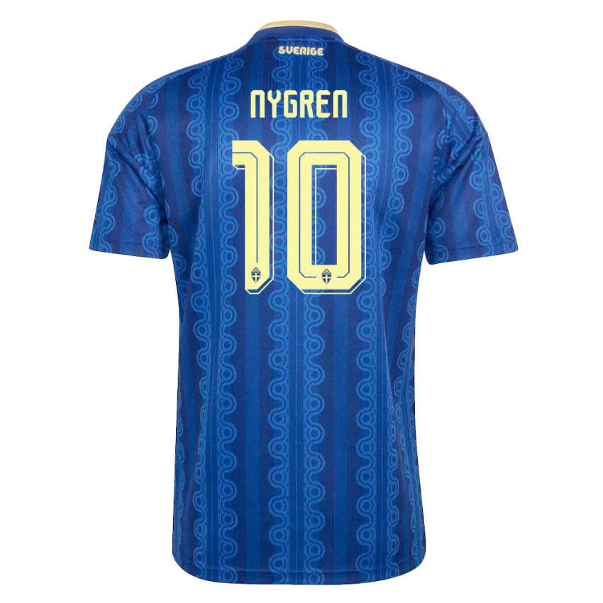 Sverige Matchtröja VM 2026 Bortatröja Benjamin Nygren 10 Herr Kortärmad
