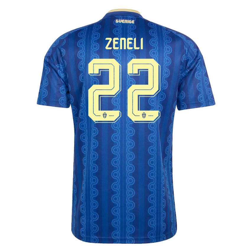 Sverige Matchtröja VM 2026 Bortatröja Besfort Zeneli 22 Herr Kortärmad