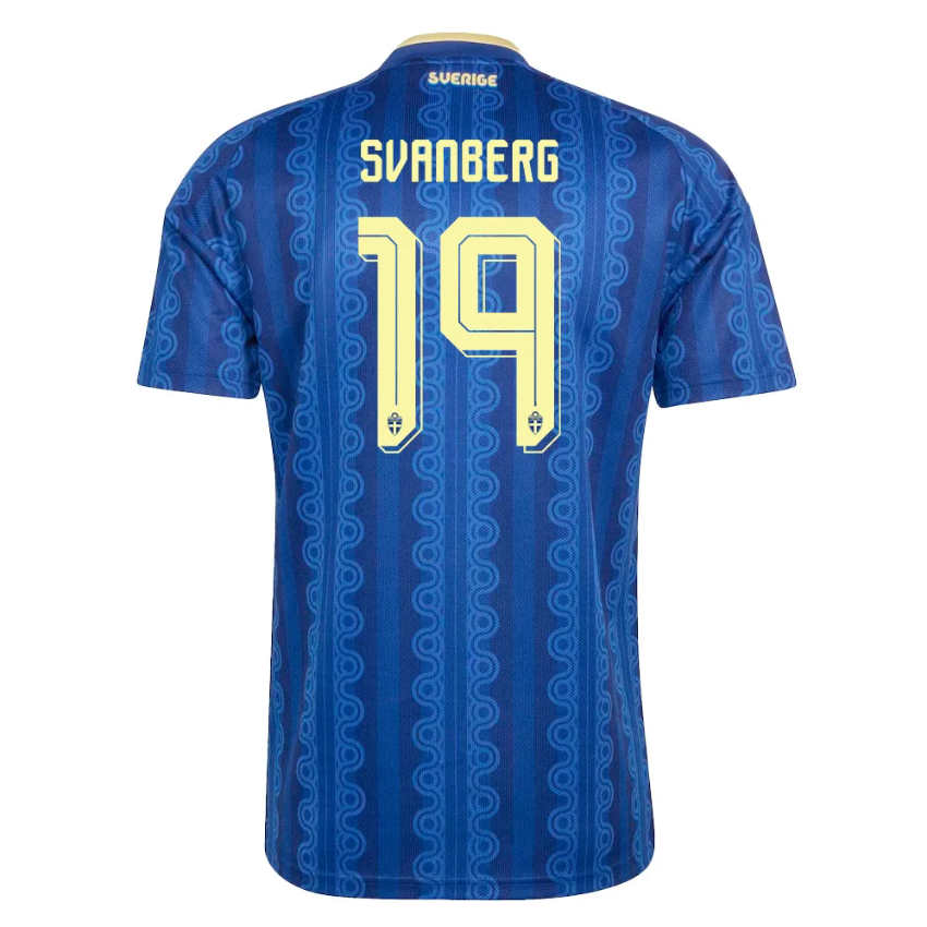 Sverige Matchtröja VM 2026 Bortatröja Mattias Svanberg 19 Herr Kortärmad