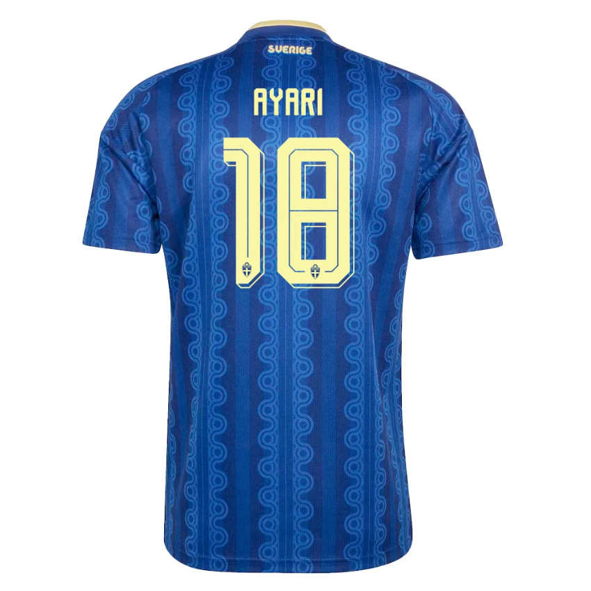 Sverige Matchtröja VM 2026 Bortatröja Yasin Ayari 18 Herr Kortärmad