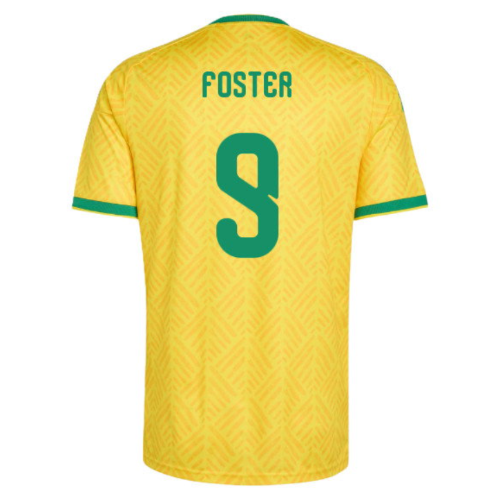 Sydafrika Fotbollströja VM 2026 Lyle Foster 9 Herr Hemmatröja