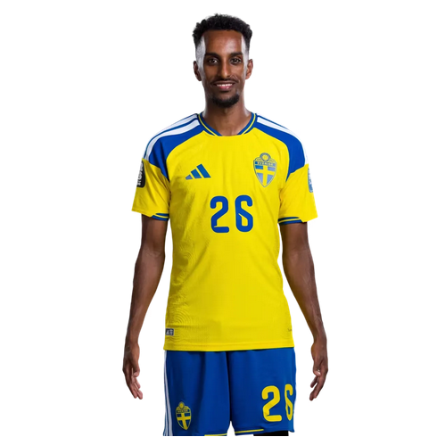 Sverige Matchtröja VM 2026 Taha Ali 26 – Hemmatröja Herr