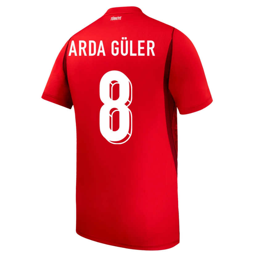 Turkiet Fotbollströja VM 2026 Hemmatröja Arda Güler 8 Herr