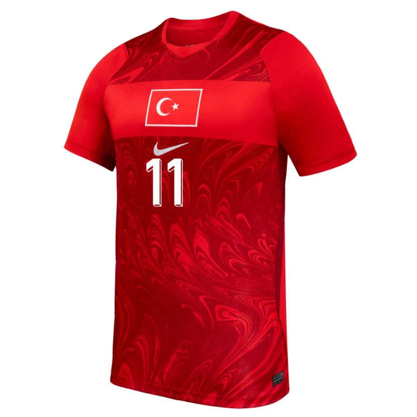 Turkiet Fotbollströja VM 2026 Hemmatröja Kenan Yıldız 11 Herr-1