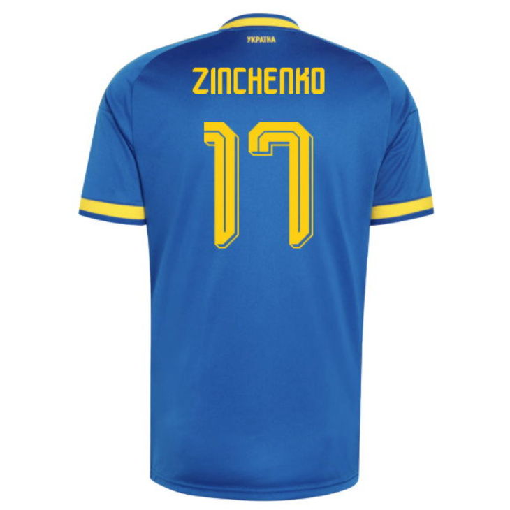 Ukraina Fotbollströja VM 2026 Oleksandr Zinchenko 17 Herr Bortatröja