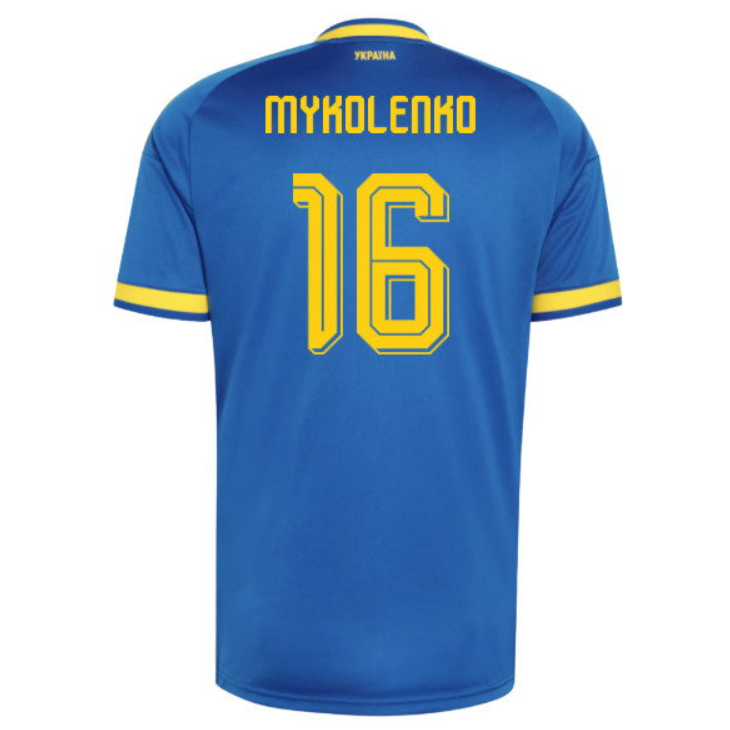 Ukraina Fotbollströja VM 2026 Vitaliy Mykolenko 16 Herr Bortatröja