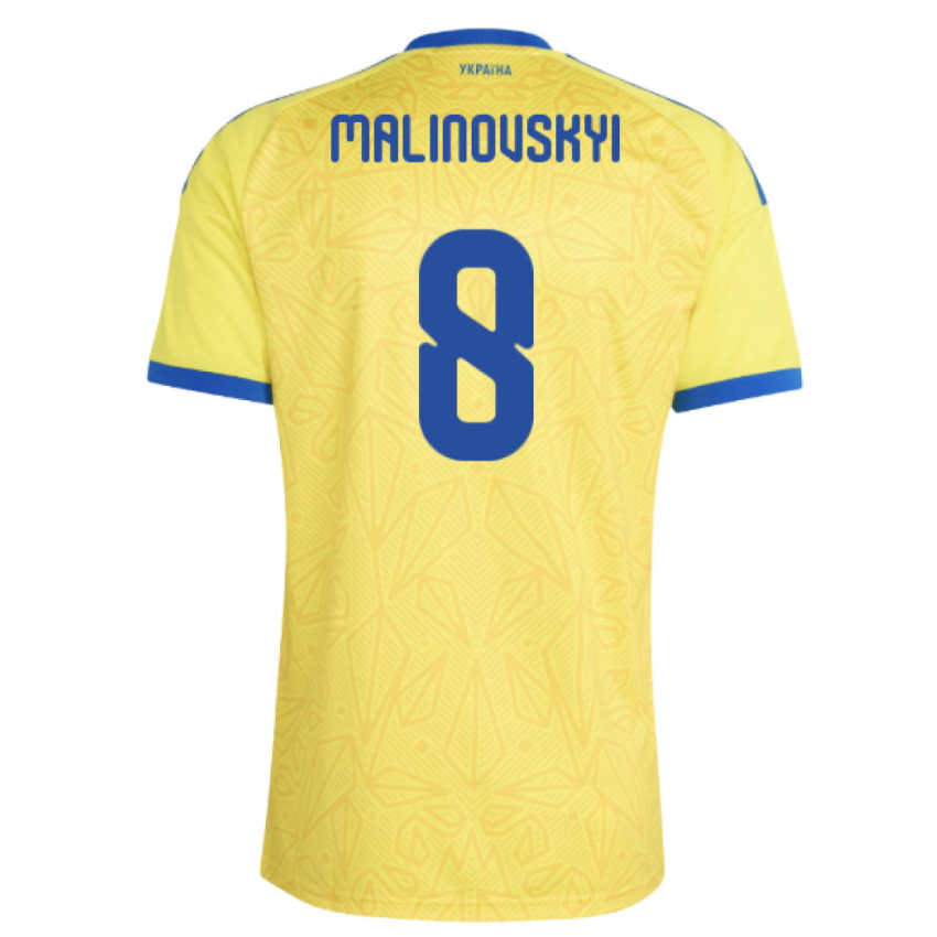 Ukraina Fotbollströja VM 2026 Ruslan Malinovskyi 8 Herr Hemmatröja