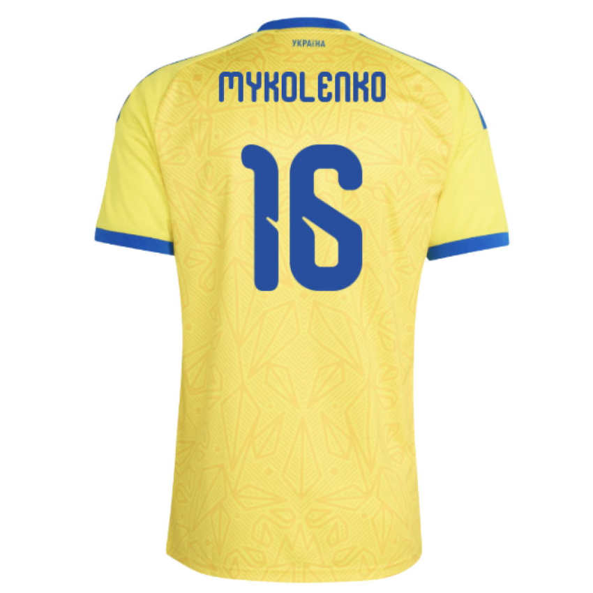 Ukraina Fotbollströja VM 2026 Vitaliy Mykolenko 16 Herr Hemmatröja