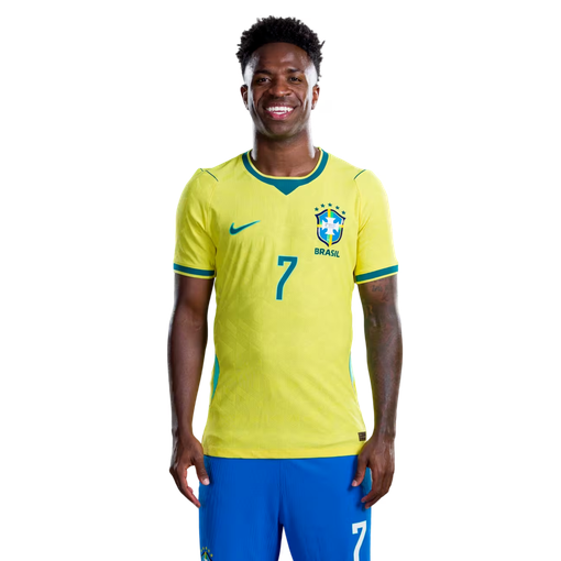 Brasilien Hemmatröja VM 2026 Vinícius Júnior 7 Herr fotbollskit med shorts