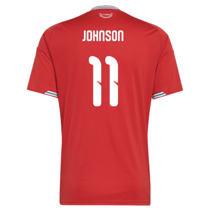 Wales Fotbollströja 2026/27 Brennan Johnson 11 Hemmatröja Herr Kortärmad