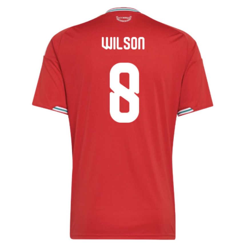 Wales Fotbollströja 2026/27 Harry Wilson 8 Hemmatröja Herr Kortärmad