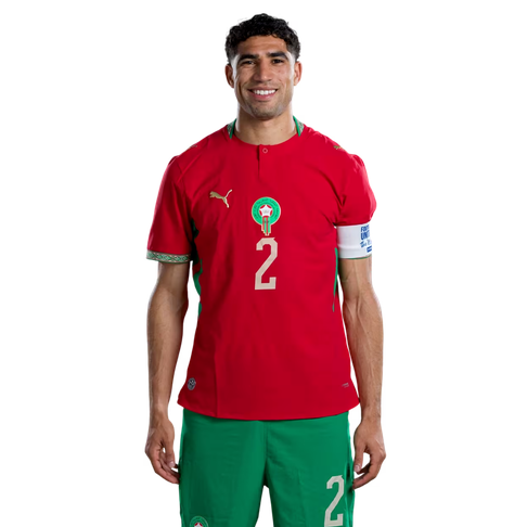 Marocko Matchtröja VM 2026 Achraf Hakimi 2 Hemmaställ Herr Fotbollsställ