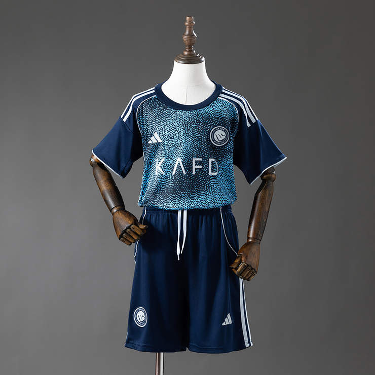 Al-Nassr 2025/26 Bortaställ Barn Matchtröja med Shorts