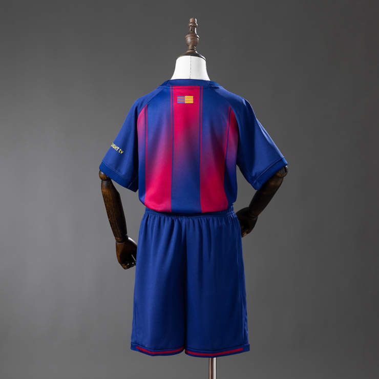 Billiga Fotbollströjor Barn Barcelona 2025/26 x DPLAY Set-1