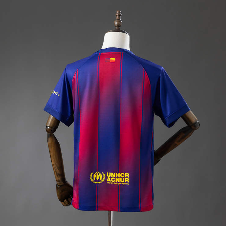 Billiga Fotbollströja Barcelona 2025/26 x DPLAY Herr Kortärmad-1