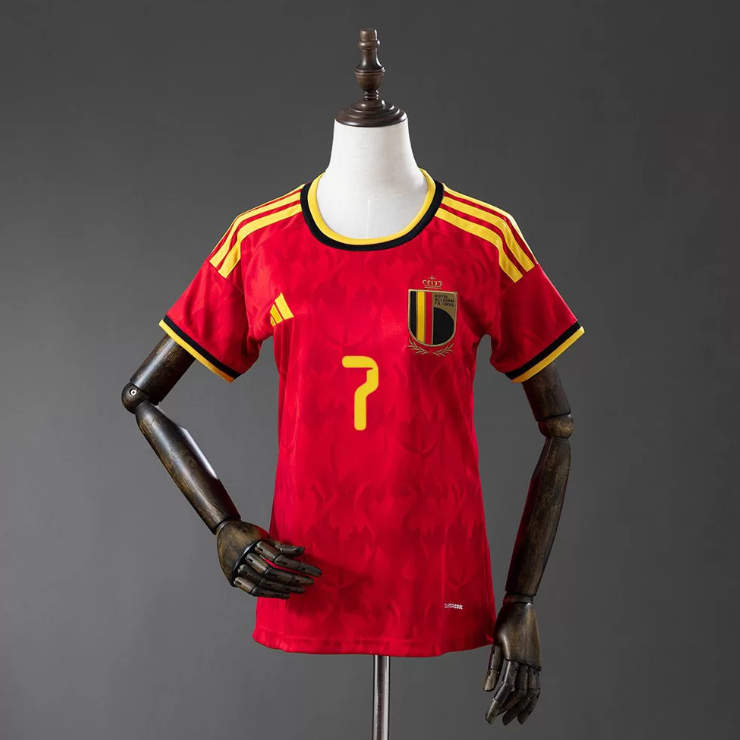 Dam Matchtröja Belgien VM 2026 Hemmaställ Kevin De Bruyne 7 -1
