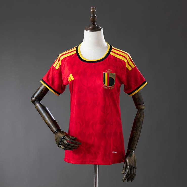 Belgien Hemmatröja VM 2026 Dam Kortärmad Matchtröja