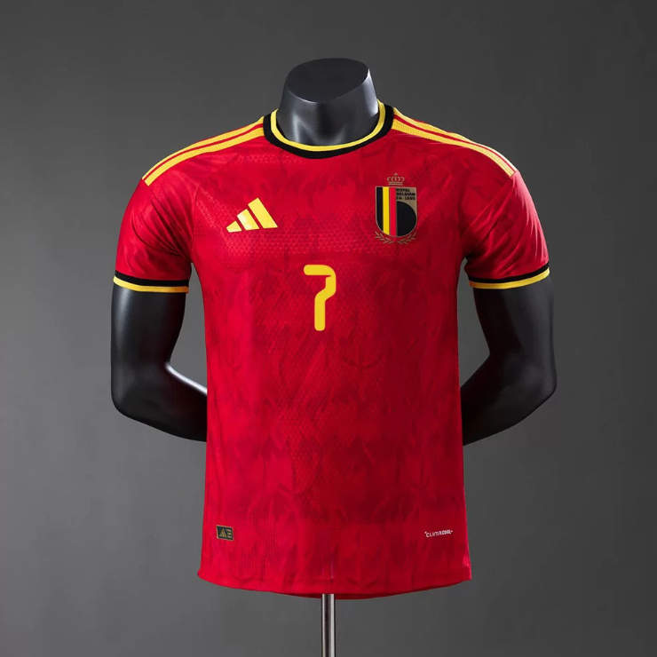 Herr Matchtröja Belgien VM 2026 Hemmaställ Kevin De Bruyne 7