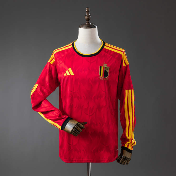 Belgien tröja VM 2026 Hemmaställ Långärmad Herr