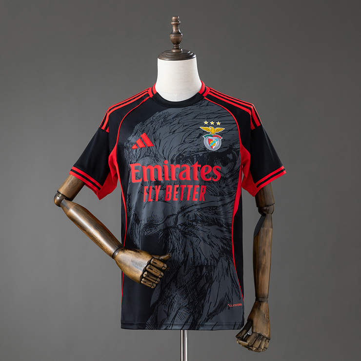 Benfica 2026/27 Special Edition Svart Röd Matchtröja Herr