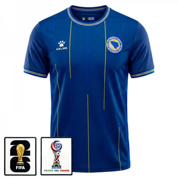 Bosnien och Hercegovina VM 2026 Hemmaställ matchtröja med VM-Patch Herr