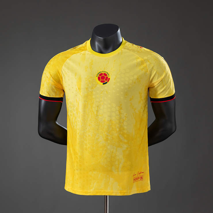 Colombia VM 2026 Spelarversion Specialutgåva Gul Matchtröja Herr