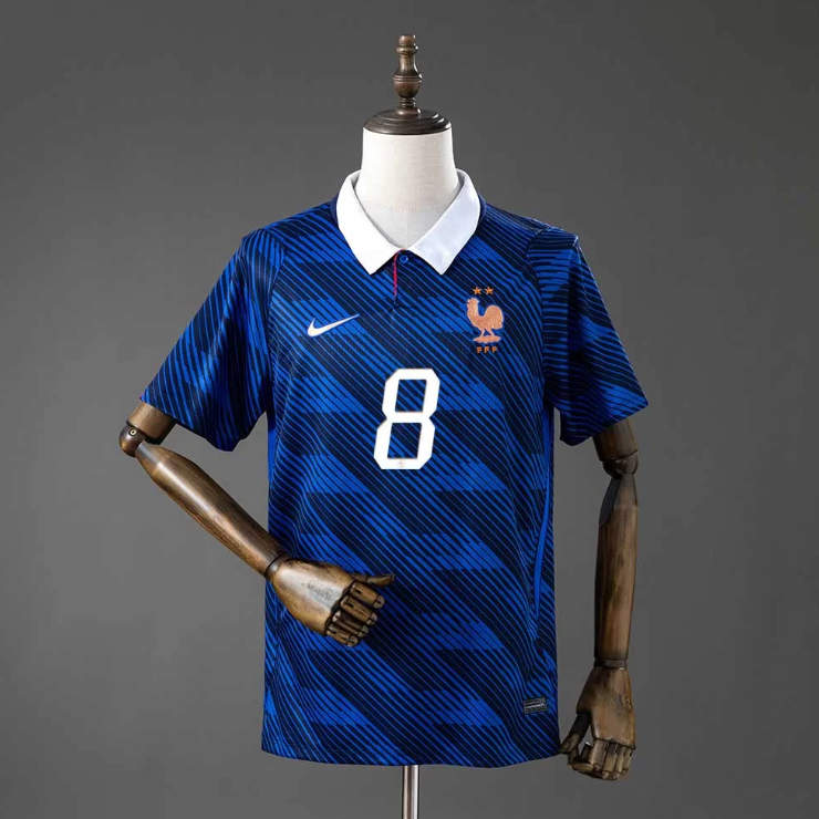 Herr Frankrike VM 2026 Hemmaställ Aurélien Tchouaméni 8 Matchtröja -1