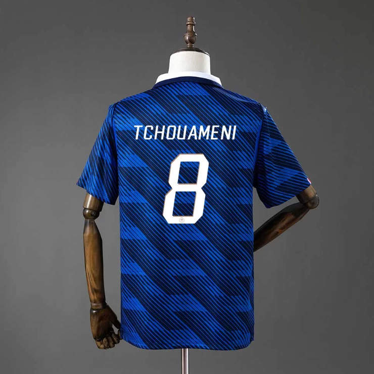Herr Frankrike VM 2026 Hemmaställ Aurélien Tchouaméni 8 Matchtröja