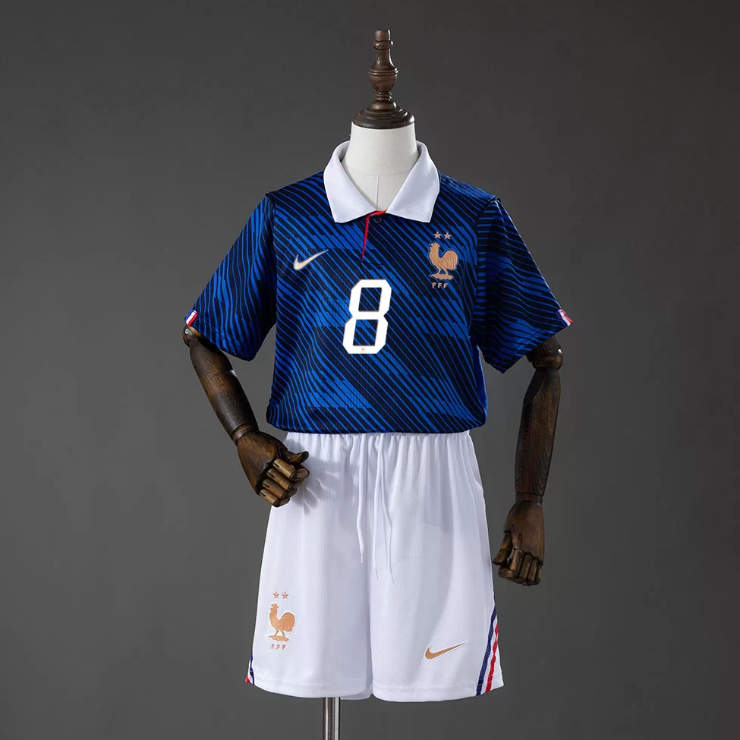 Barn Frankrike VM 2026 Hemmatröja Aurélien Tchouaméni 8 Matchtröja Set-1