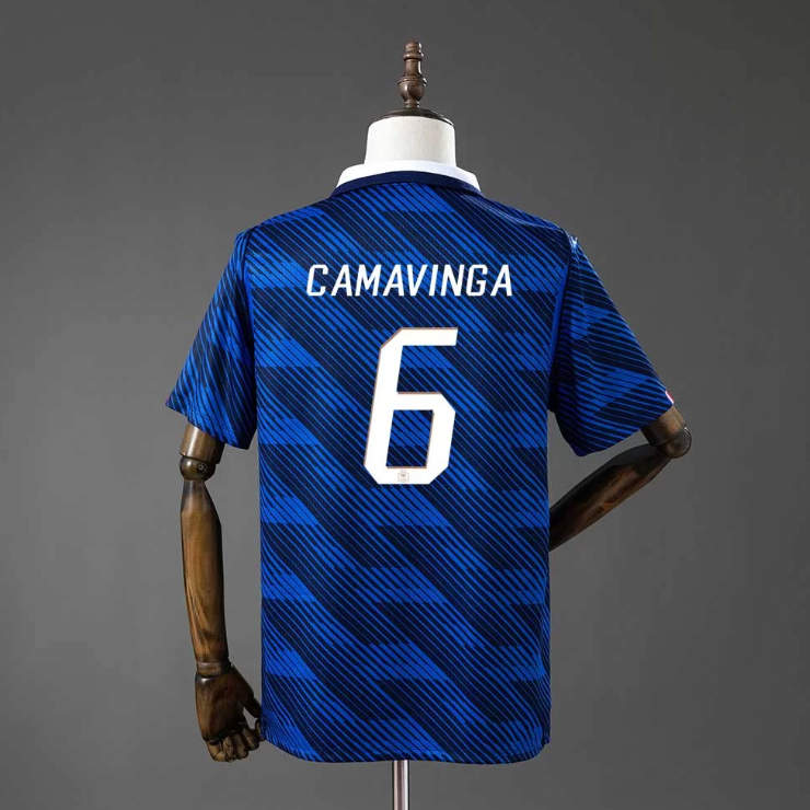 Frankrike VM 2026 Hemmatröja Eduardo Camavinga 6 Matchtröja Herr