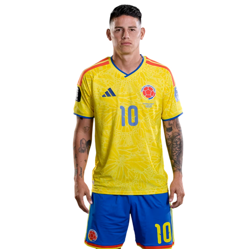 Colombia VM 2026 Hemmaställ James Rodríguez 10 Herr Fotbollsställ