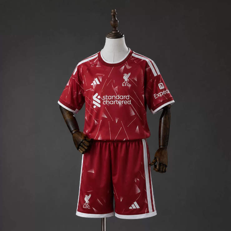 Barn Liverpool Hemmatröja 2026/27 Fotbollsställ med Shorts