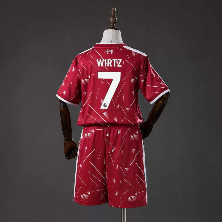 Fotbollströja Liverpool 2026/27 Hemmaställ Florian Wirtz 7 Barn Set