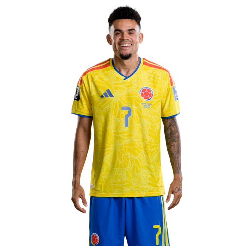 Colombia VM 2026 Hemmaställ Luis Díaz 7 Herr Fotbollsställ