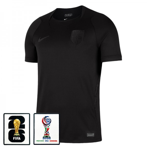 Norge VM 2026 Bortaställ Herr Matchtröja med VM-Patch