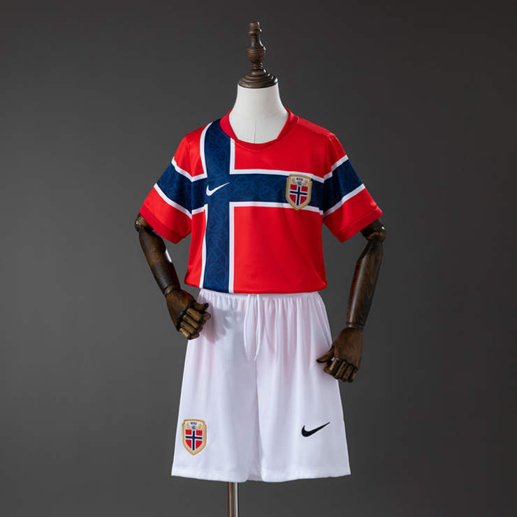 Norge Hemmaställ VM 2026 Barn Fotbollsställ med Shorts