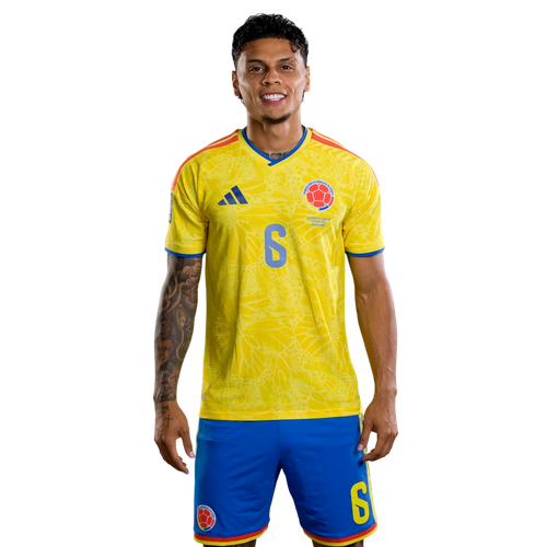 Colombia VM 2026 Hemmaställ Richard Ríos 6 Herr Fotbollsställ