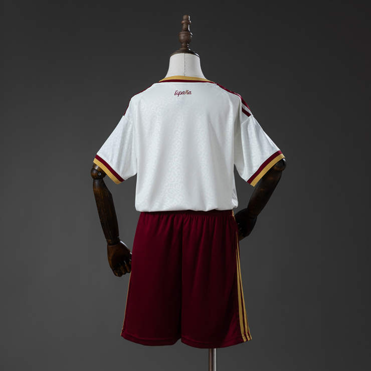 Spanien Bortaställ VM 2026 Barn Fotbollsset med Shorts-1