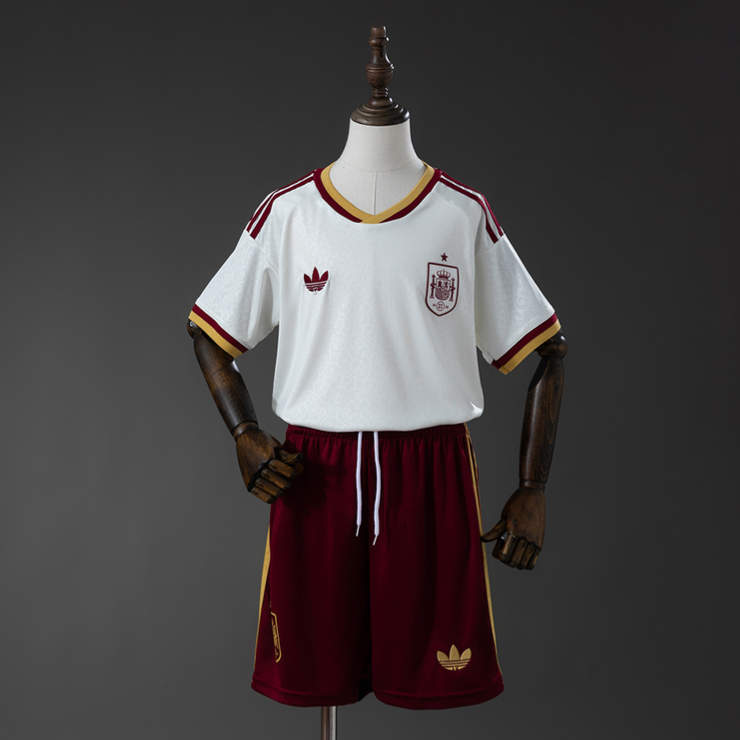 Spanien Bortaställ VM 2026 Barn Fotbollsset med Shorts